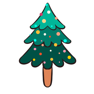 卡通圣诞树