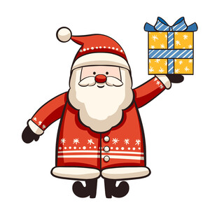 圣诞老人拿礼物