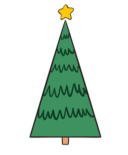 卡通圣诞树