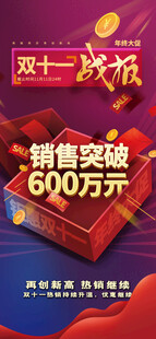 双11战报双11喜报