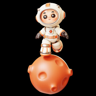 3D卡通宇航员