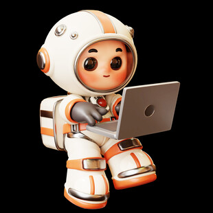 3D卡通宇航员