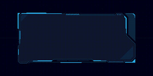 AI矢量科技元素边框