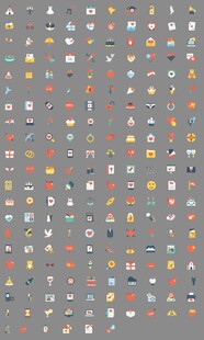 婚礼相关类图标UI