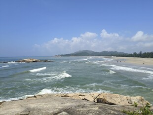 大海 沙滩 海浪