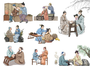 中医插画
