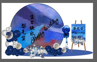 生日快乐布置背景