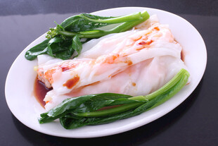 传统模式广东青菜肠粉