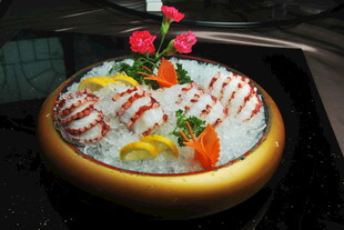 八爪鱼刺身八爪鱼腿切片