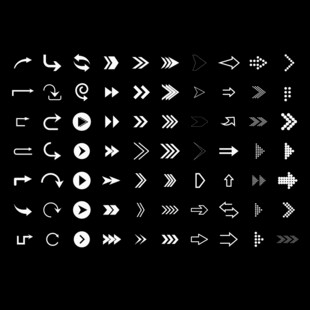 方向与指引 箭头图标设计大集合