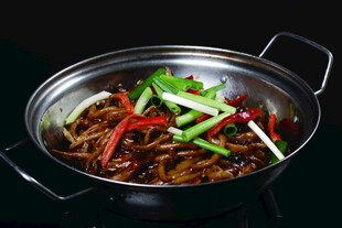 干锅茶树菇黑底