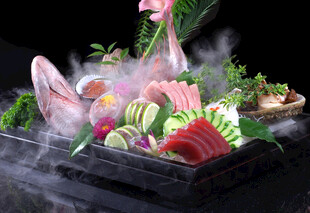 高档海鲜刺身拼盘