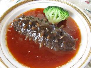 鲍汁海参捞汁海参