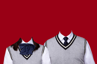 学生装结婚证件照