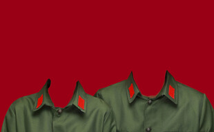 军绿结婚证件照