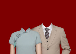 民国结婚证件照