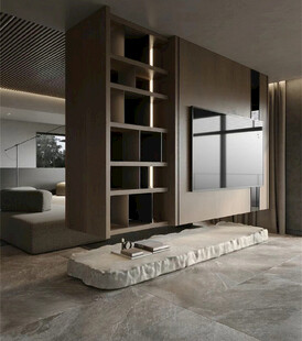 室内设计全屋定制悬挑柜子设计