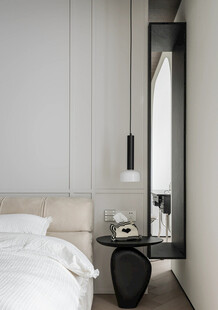 夹吊设计高级感装修木制品定制柜