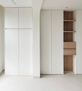 夹吊设计高级感装修木制品定制柜