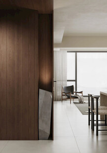 夹吊设计高级感装修木制品定制柜