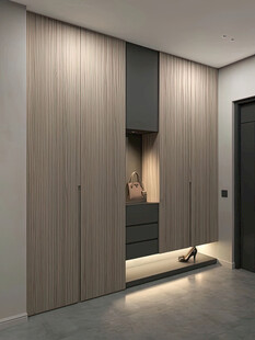 夹吊设计高级感装修木制品定制柜