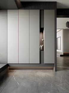 夹吊设计高级感装修木制品定制柜