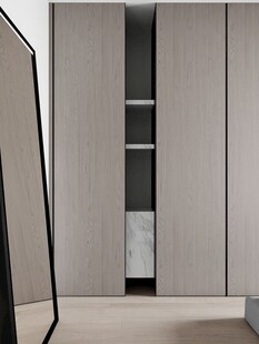 夹吊设计高级感装修木制品定制柜