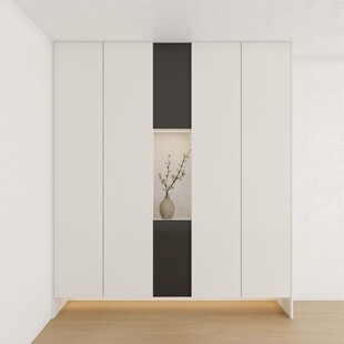 夹吊设计高级感装修木制品定制柜