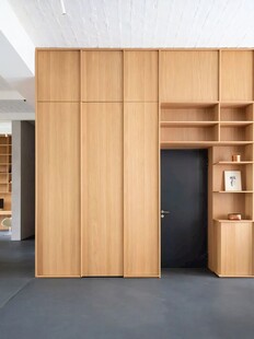 骨骼线胡桃木复古中式风格柜子门