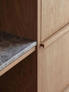 骨骼线胡桃木复古中式风格柜子门