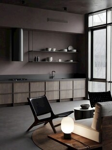 骨骼线胡桃木复古中式风格柜子门