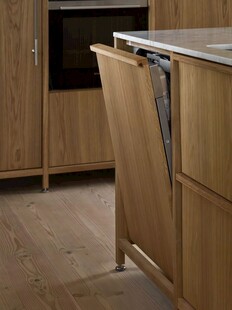 骨骼线胡桃木复古中式风格柜子门