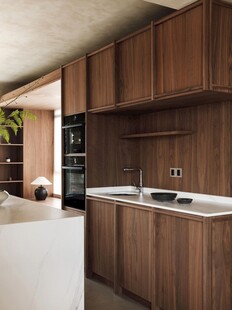 骨骼线胡桃木复古中式风格柜子门