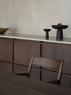 骨骼线胡桃木复古中式风格柜子门