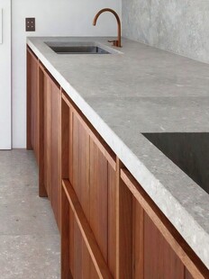 骨骼线胡桃木复古中式风格柜子门