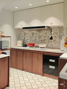 骨骼线胡桃木复古中式风格柜子门