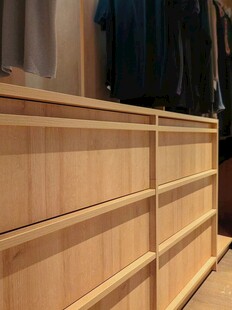 骨骼线胡桃木复古中式风格柜子门