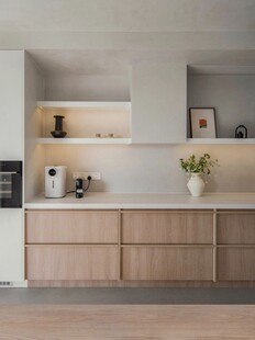 骨骼线胡桃木复古中式风格柜子门