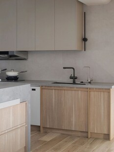 骨骼线胡桃木复古中式风格柜子门