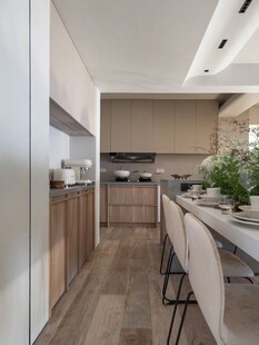 骨骼线胡桃木复古中式风格柜子门