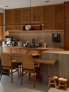 骨骼线胡桃木复古中式风格柜子门