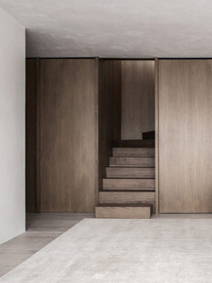 骨骼线胡桃木复古中式风格柜子门