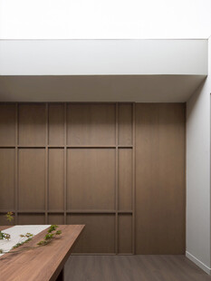 骨骼线胡桃木复古中式风格柜子门