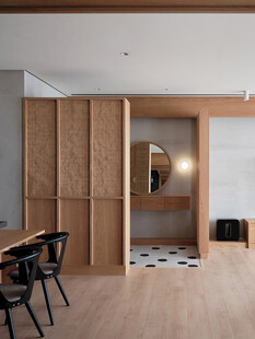 骨骼线胡桃木复古中式风格柜子门