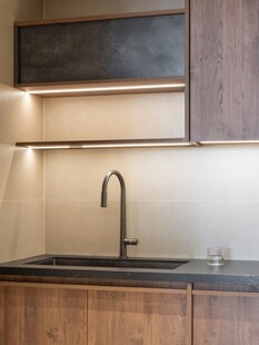 骨骼线胡桃木复古中式风格柜子门