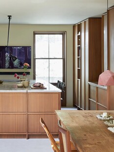 骨骼线胡桃木复古中式风格柜子门