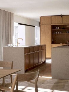 骨骼线胡桃木复古中式风格柜子门