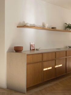 骨骼线胡桃木复古中式风格柜子门