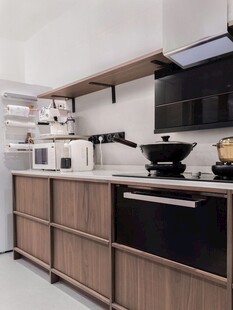 骨骼线胡桃木复古中式风格柜子门