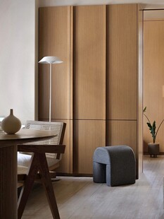 骨骼线胡桃木复古中式风格柜子门